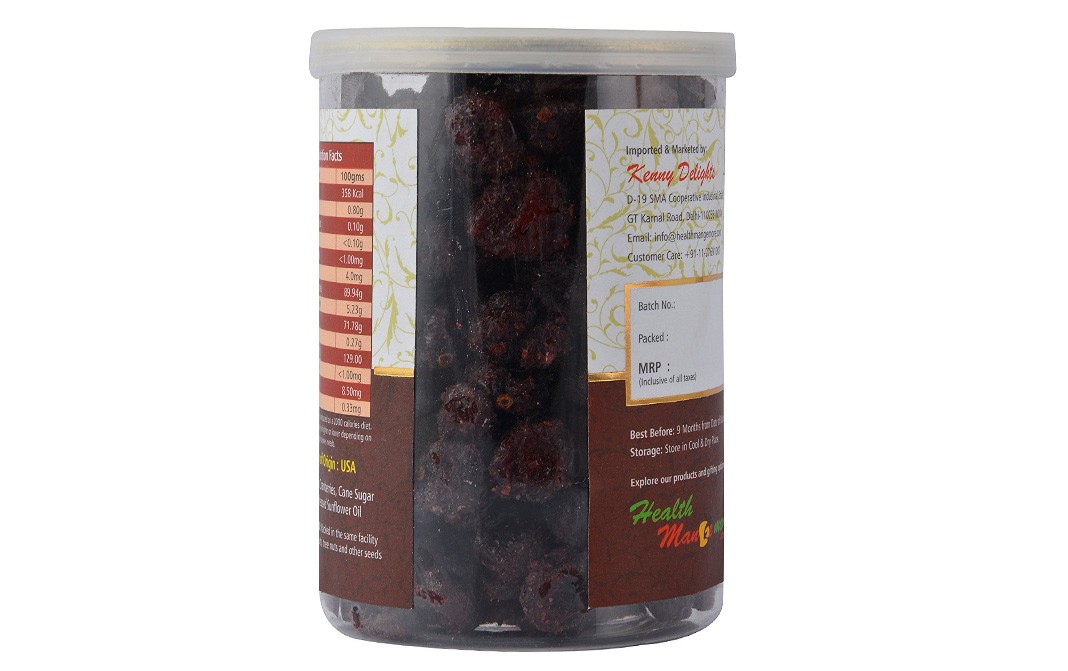 Kenny Delights Whole Dried Cranberries    Jar  250 grams
